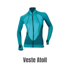 Veste en lycra et néoprène Atoll Femme pour le snorkeling